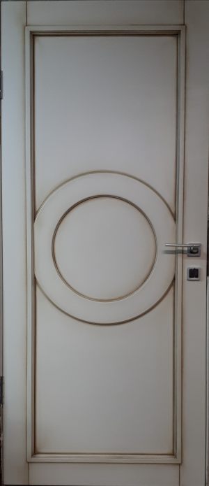 Межкомнатная дверь в профиле массив (эмаль с патиной) Курган