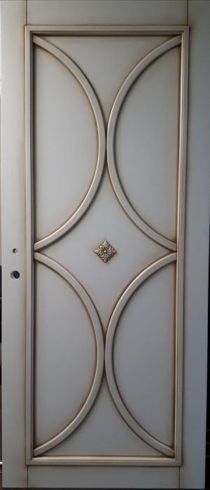 Межкомнатная дверь в профиле массив (эмаль с патиной) Курган
